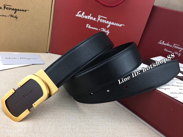 菲拉格慕男士皮帶 Ferragamo雙面牛皮休閒腰帶  jjp1027